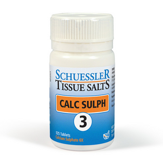 Schuessler Tissue Salts 125 Tablets - CALC SULPH, NO. 3 | BLOOD CLEANSER