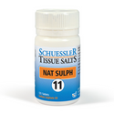 Schuessler Tissue Salts 125 Tablets - NAT SULPH, NO. 11 | FLUID BALANCE