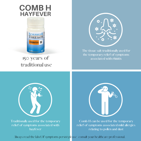 Schuessler Tissue Salts 125 Tablets - COMB H | HAYFEVER