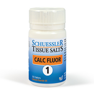 Schuessler Tissue Salts 125 Tablets - CALC FLUOR, NO. 1 | ELASTICITY