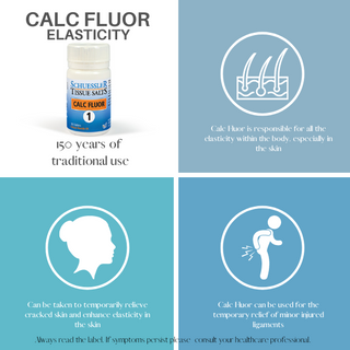 Schuessler Tissue Salts 125 Tablets - CALC FLUOR, NO. 1 | ELASTICITY
